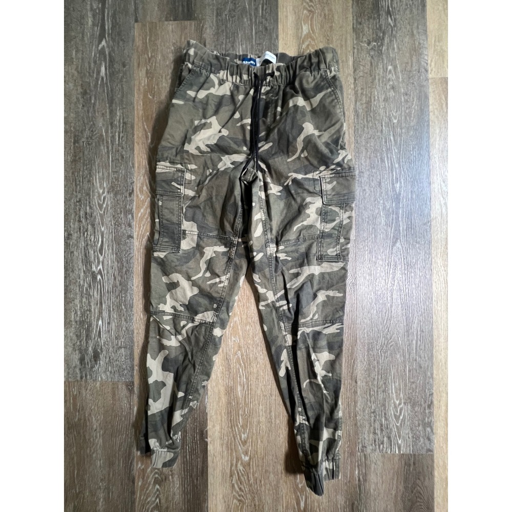 Old Navy Modern Jogger Mens Small‎ Green Camo Built-In Flex Cargo Pants